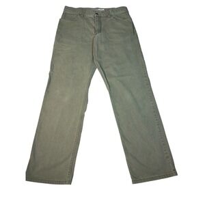 Carhartt BN2517M Rugged Flex Relaxed Fit‎ Canvas Work Pants Mens 34 x 32 Khaki